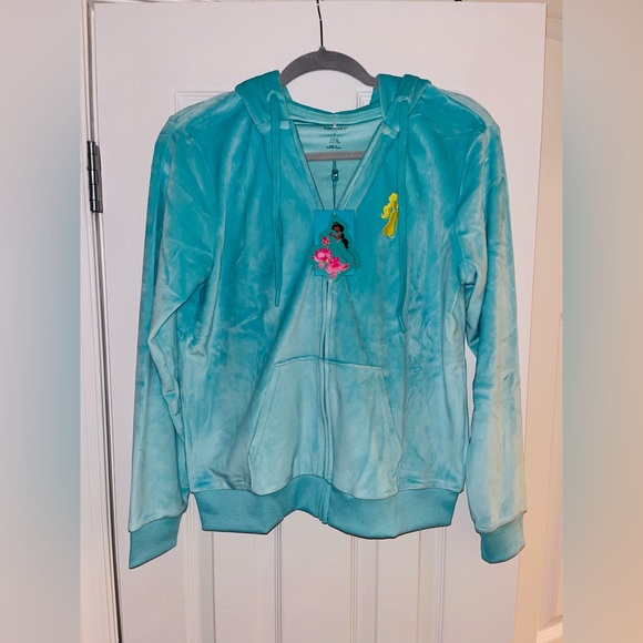 Posh Peanut Princess Jasmine Velour Zip Up Hooded Sweatshirt - Picture 5 of 8